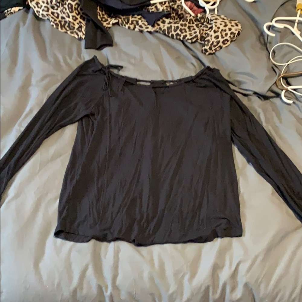 Fabletics Black Long Sleeve Shirt